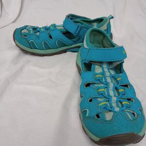 Merrell Youth Hydro H20 Hiker Sz 1M Youth Outdoor Shoe Sandal Hiking Aqua Blue.
